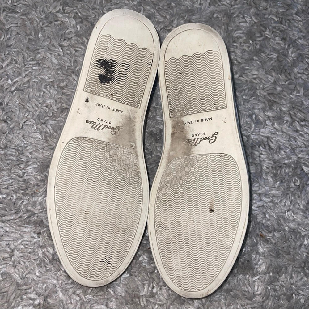 Goodmen Brand Legend London White Dark Vachetta Sneaker Italian Leather SZ 11.5 - Picture 8 of 11